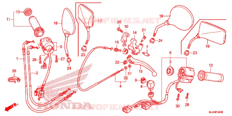 COMBINATIEMETER Honda MOTO 750 SHADOW 2016  VT750C2BG