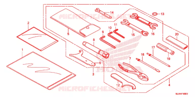 GEREEDSCHAP/ACCUVAK Honda MOTO 750 SHADOW 2013  VT750C2D