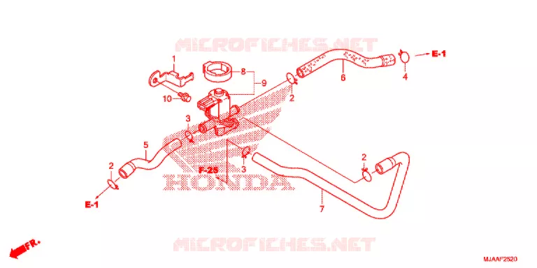 REGELKLEP LUCHTINJECTIE (VT750C/CA/C2/C2B/C2F/CS/C2S) Honda MOTO 750 SHADOW 2013  VT750C2D
