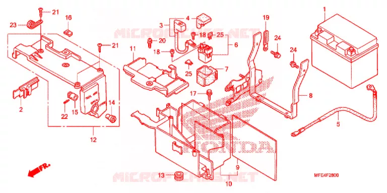 GEREEDSCHAP/ACCUVAK Honda MOTO 750 SHADOW 2008  VT750C2F8
