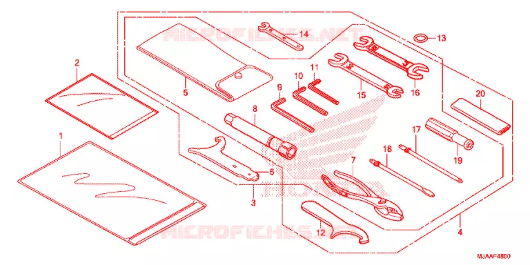 GEREEDSCHAP/ACCUVAK Honda MOTO 750 SHADOW 2013  VT750C2FD