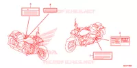 WAARSCHUWINGSLABEL (VT750C/CA/C2/C2B/C2F/CS/C2S) voor Honda SHADOW VT 750 SPIRIT ABS 2013