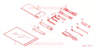 GEREEDSCHAP/ACCUVAK voor Honda SHADOW VT 750 AERO Hamatsu factory 2006