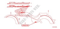 EMBLEEM/STREEP (A/AC/CM) voor Honda SHADOW VT 750 AERO 2009