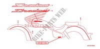 EMBLEEM/STREEP (A/AC/CM) voor Honda SHADOW VT 750 AERO 2009