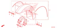 VOORSPATBORD (VT750C/CA/CS) voor Honda SHADOW VT 750 AERO ABS GRAY 2013