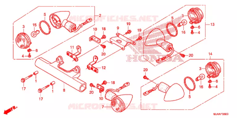 KNIPPERLICHT (VT750C/CA/C2B/CS) Honda MOTO 750 SHADOW 2013  VT750CAD_A