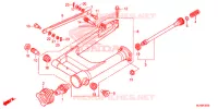 ZWAAI ARM/KETTINGKAST voor Honda SHADOW VT 750 AERO ABS GRAY 2014