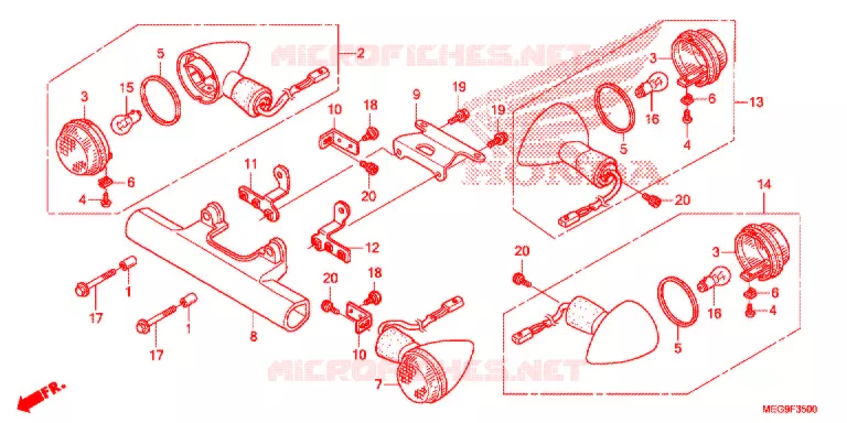 KNIPPERLICHT (VT750C/VT750C2B/VT750CS) Honda MOTO 750 SHADOW 2011  VT750CB_A