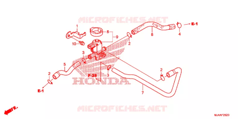 REGELKLEP LUCHTINJECTIE (VT750C/CA/C2/C2B/C2F/CS/C2S) Honda MOTO 750 SHADOW 2013  VT750CD