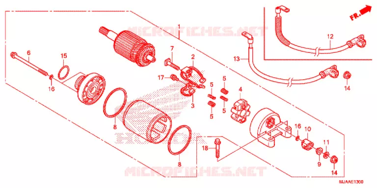 STARTMOTOR Honda MOTO 750 SHADOW 2013  VT750CD