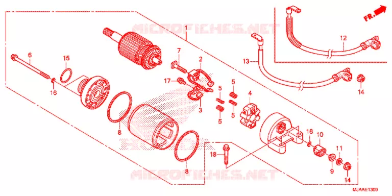 STARTMOTOR Honda MOTO 750 SHADOW 2013  VT750CD