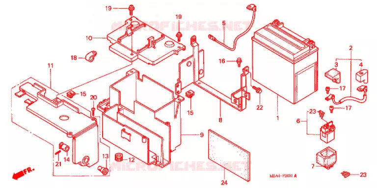 GEREEDSCHAP/ACCUVAK Honda MOTO 750 SHADOW 1999  VT750CD2X