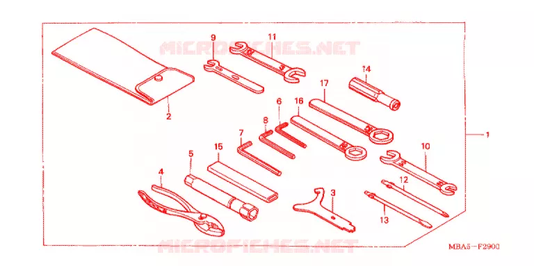 GEREEDSCHAP/ACCUVAK Honda MOTO 750 SHADOW 2003  VT750CDA3