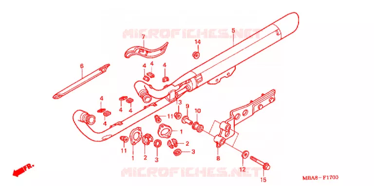 UITLAATDEMPER(2) Honda MOTO 750 SHADOW 2002  VT750CDB2