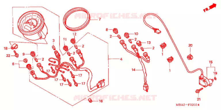 COMBINATIEMETER Honda MOTO 750 SHADOW 2002  VT750CDC2