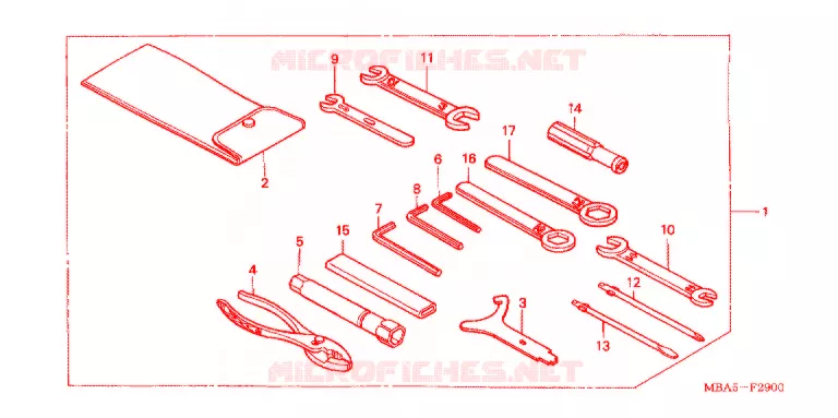 GEREEDSCHAP/ACCUVAK Honda MOTO 750 SHADOW 2002  VT750CDC2
