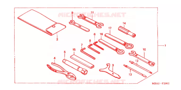 GEREEDSCHAP/ACCUVAK Honda MOTO 750 SHADOW 2003  VT750CDC3
