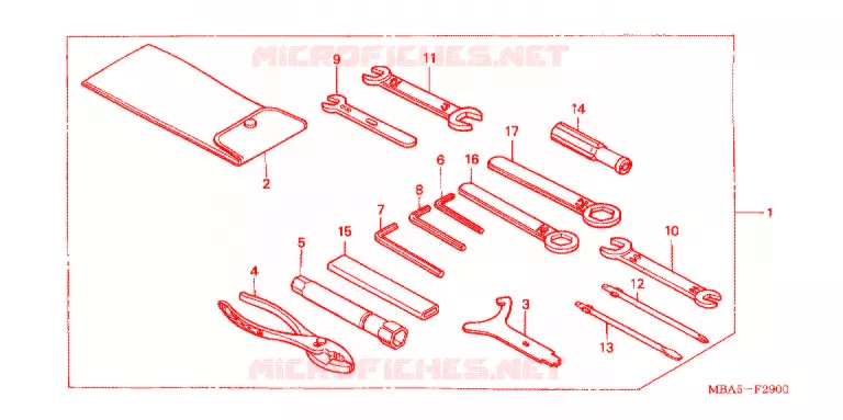 GEREEDSCHAP/ACCUVAK Honda MOTO 750 SHADOW 2002  VT750CDD2