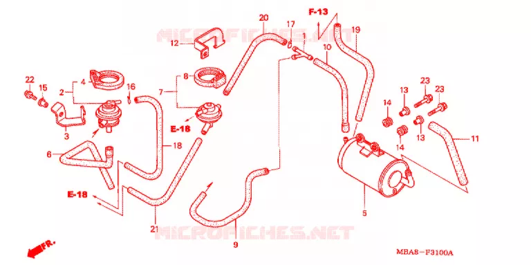 VERDAMPING BUS (AC) Honda MOTO 750 SHADOW 2002  VT750CDD2