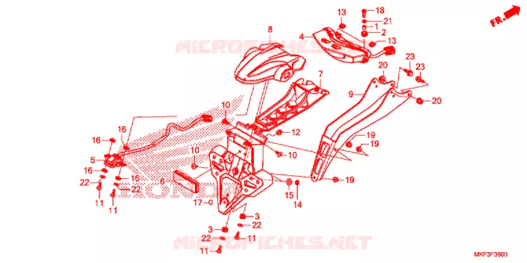 ACHTERLICHT(2) Honda MOTO 1000 CBR 2017  CBR1000RAH