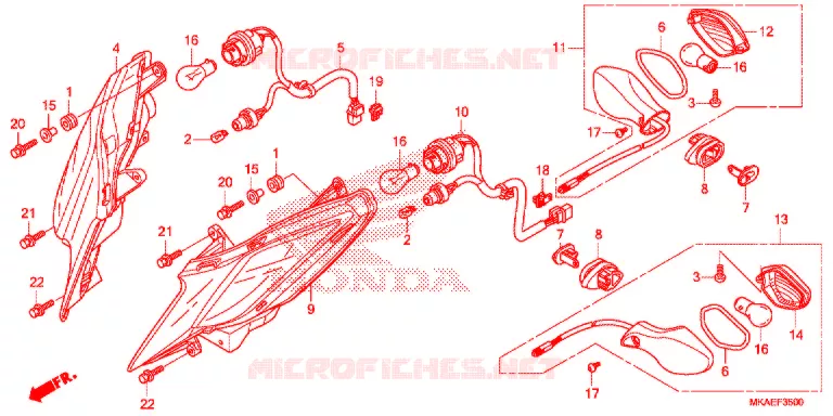 KNIPPERLICHT(2) Honda SCOOTER 750 INTEGRA 2017  NC750DH