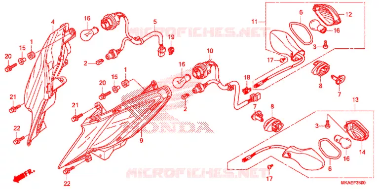 KNIPPERLICHT(2) Honda MOTO 750 INTEGRA 2017  NC750DH