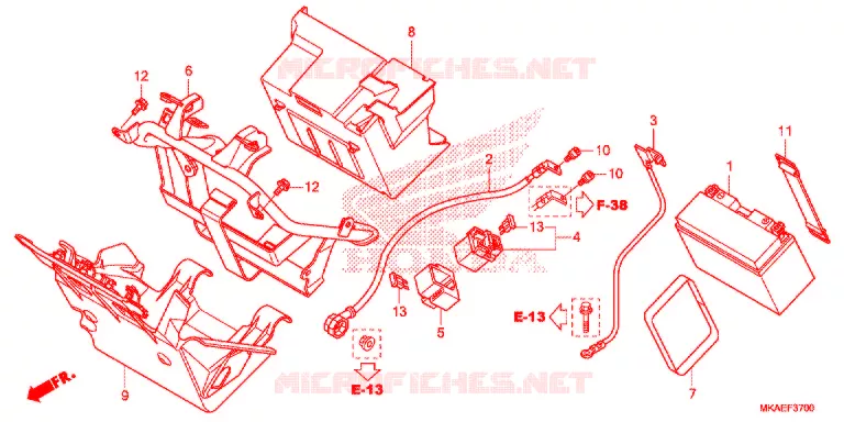 GEREEDSCHAP/ACCUVAK Honda SCOOTER 750 INTEGRA 2017  NC750DH