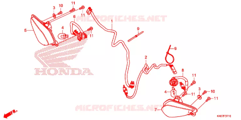 VOOR KNIPPERLICHT Honda SCOOTER 125 FORZA 2018  NSS125ADH