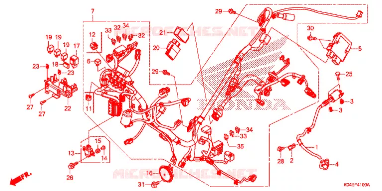 BEDRADINGSBUNDEL/ACCU Honda SCOOTER 300 FORZA 2017  NSS300H