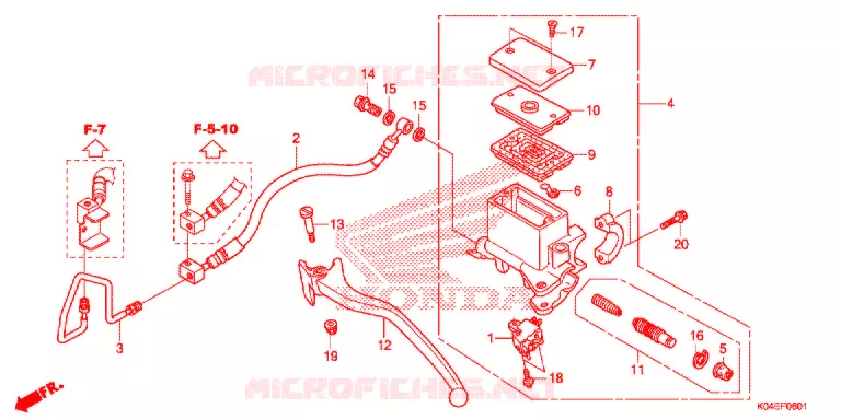 REMPOMP ACHTER (NSS300) Honda SCOOTER 300 FORZA 2017  NSS300H