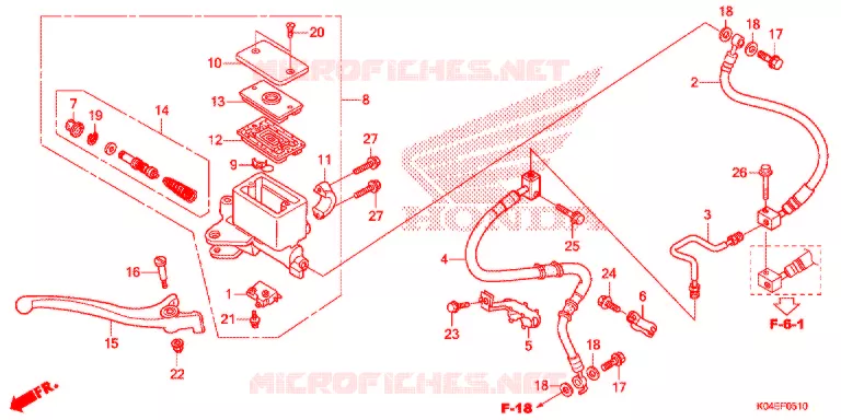 REMPOMP VOOR (NSS300) Honda SCOOTER 300 FORZA 2017  NSS300H