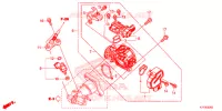 GASKLEP HUIS voor Honda SH 125 ABS D 2E 2017