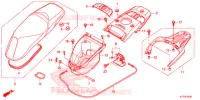 ZITTING/BAGAGEBOX voor Honda SH 125 ABS D 2E 2017