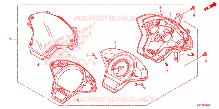 COMBINATIEMETER Honda SCOOTER 125 SH 2017  SH125ADH