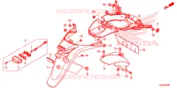 ACHTER STROOMLIJNKAP  voor Honda SH 300 IS ABS 2017