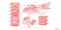 MERK/EMBLEEM voor Honda FOURTRAX 420 RANCHER 4X4 AT DCT 2017