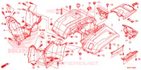ACHTER STROOMLIJNKAP voor Honda FOURTRAX 420 4X4 Manual Shift 2017