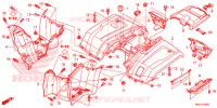 ACHTER STROOMLIJNKAP voor Honda FOURTRAX 420 RANCHER 2X4 BASE 2017