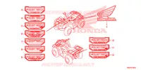 MERK/EMBLEEM voor Honda FOURTRAX 420 RANCHER 2X4 BASE 2017