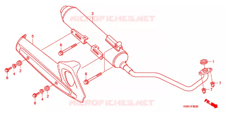 UITLAATDEMPER(2) Honda SCOOTER 125 PCX 2010  WW125EX2A
