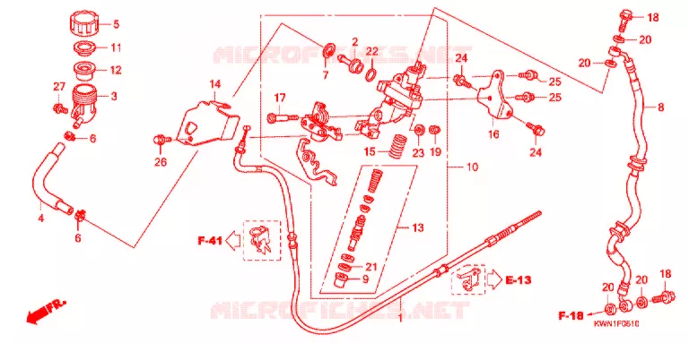 REMPOMP  (CBS) Honda SCOOTER 125 PCX 2013  WW125EX2D