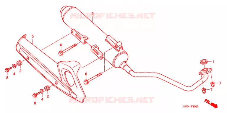 UITLAATDEMPER(2) Honda SCOOTER 125 PCX 2013  WW125EX2D
