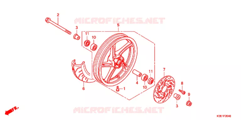 VOOR WIEL Honda SCOOTER 125 PCX 2015  WW125F