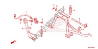 HOOFD STANDAARD/REMPEDAAL voor Honda PCX 150 2014
