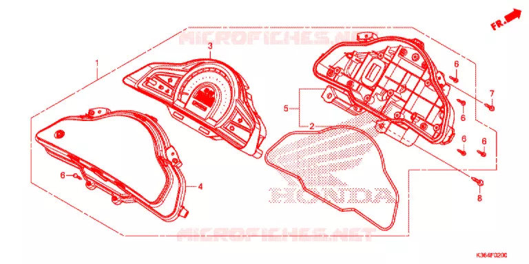 COMBINATIEMETER Honda SCOOTER 150 PCX 2015  WW150F