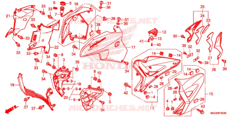 MIDDENKAP Honda MOTO 1200 CROSSTOURER 2018  VFR1200XDH
