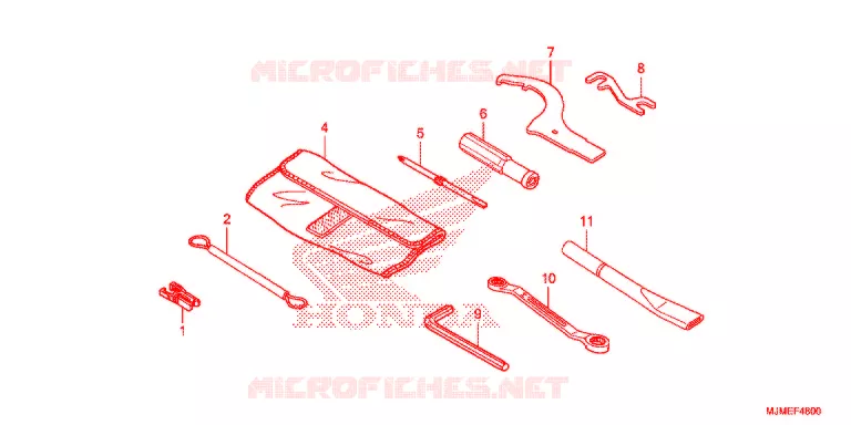 GEREEDSCHAP/ACCUVAK Honda MOTO 800 CROSSRUNNER 2017  VFR800XH