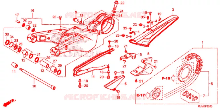 ZWAAI-ARM/KETTINGKAST Honda MOTO 800 CROSSRUNNER 2017  VFR800XH