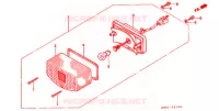 ACHTERLICHT(2) voor Honda WW 50 TOPIC FLEX 1995